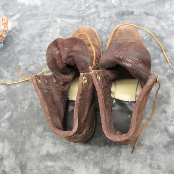 Georgia Logger Boots Mens 8.5? Brown Suede Leather Ankle Lace Up Work‎ Outdoor main image 11